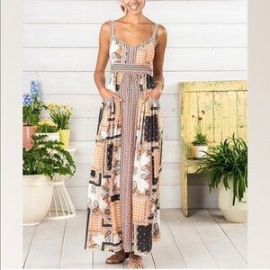 Matilda Jane Perfect Paisley Maxi Dress Patchwork